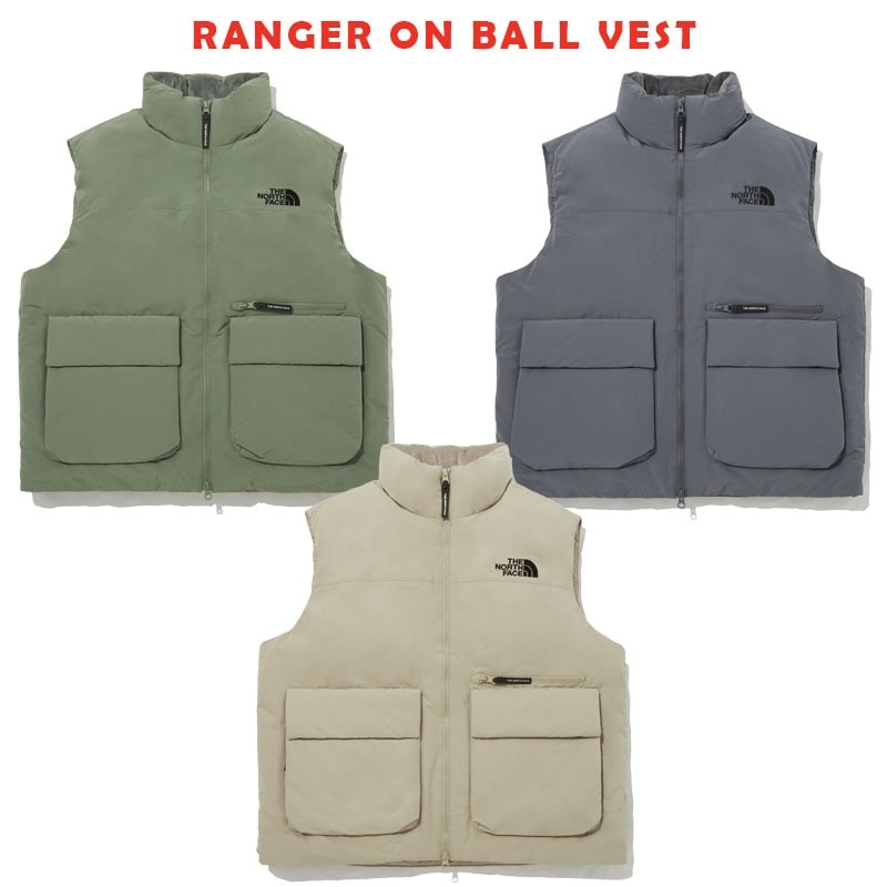 韓国正規品保証 関税負担なし NV3NP50J RANGER ON BALL VESTデイリー 基本 着装 男子 女子 人気 韓国 ファッション 男女共用 アウトドア