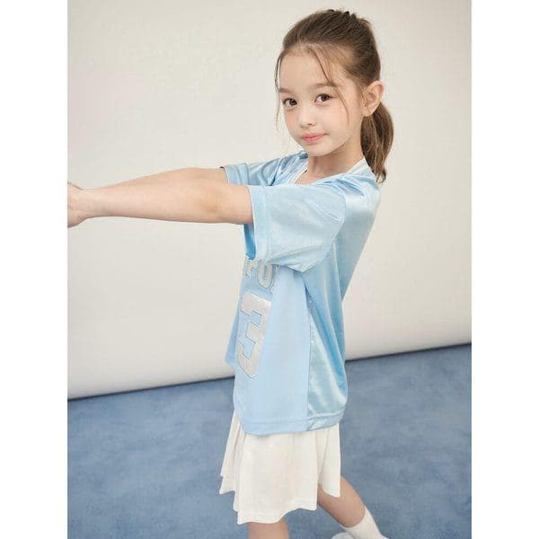 [BEANPOLE KIDS] BPフットボールクラブメッシュグラフィックTシャツ スカイブルー（BI5642U96Q）