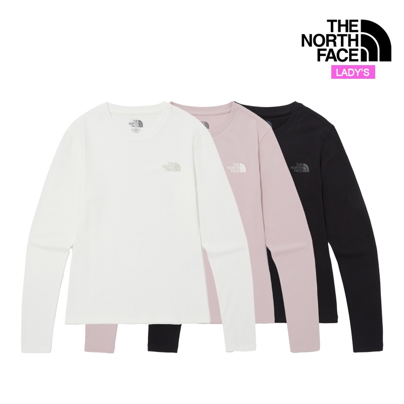 ホワイトラベル レディース コア 長袖 ラウンドTシャツ NT7TQ32 女性用 ロンT トップス カットソー スリム ストレッチ 楽チン シンプル きれいめ プルオーバー 韓国ファッション