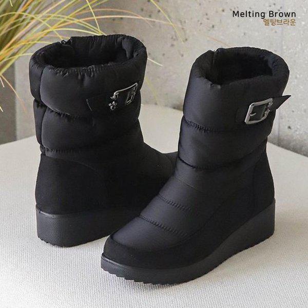 女性用ファー裏地付きパッド入りブーツ 防寒ブーツ SS75