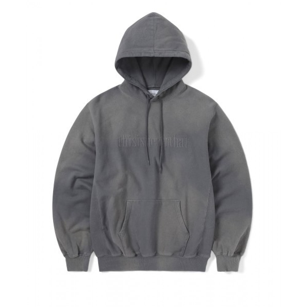 これは決して色あせないエンブロイダリーパーカーダークグレー