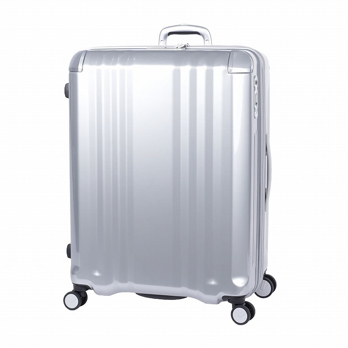 ハードキャリーケース デカかるEdge 拡張タイプ 10泊以上 102L＋18L ALI-089-102-CSIL クロームシルバー