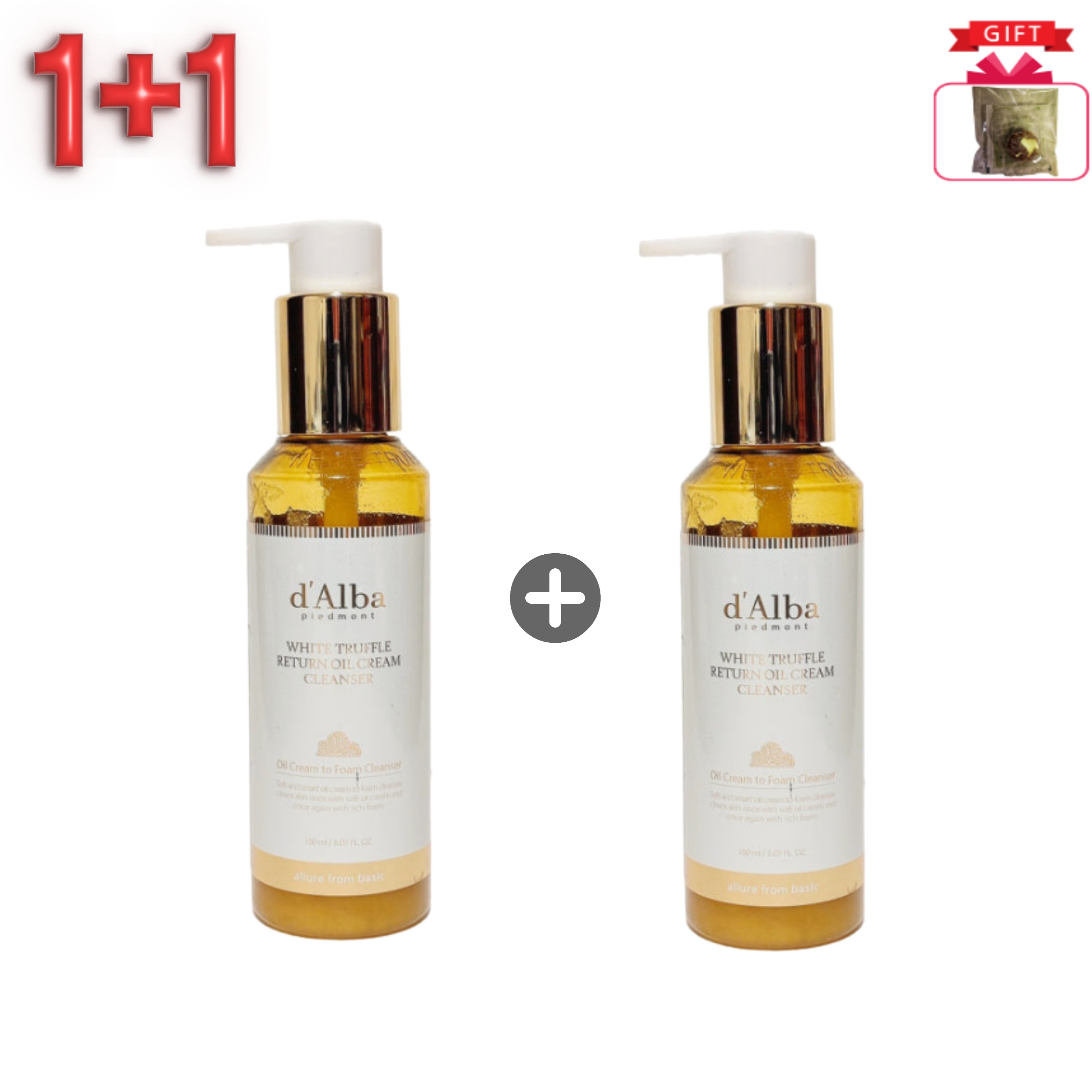 【1+1】 大容量 ヴィーガン セラムクレンザー ポンプ式 150mL×2本【ホワイトトリュフ配合・低刺激・ディープクレンジング・韓国コスメ・クレンジング・ビーガンコスメ・ポンプ式】