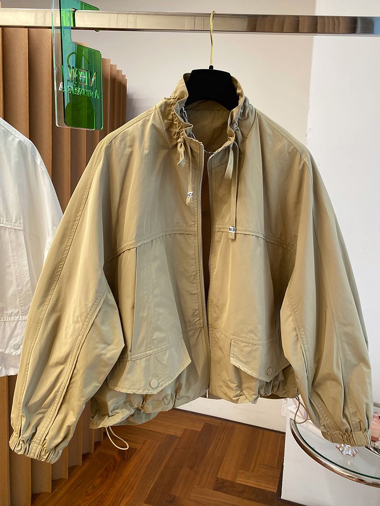 アウタージャンパーブルゾン秋 レディース ニッチデザイン パッチワーク ショートカジュアル 冬アウター トップス 韓国ファッション ジャケット 野球服 ゆったり