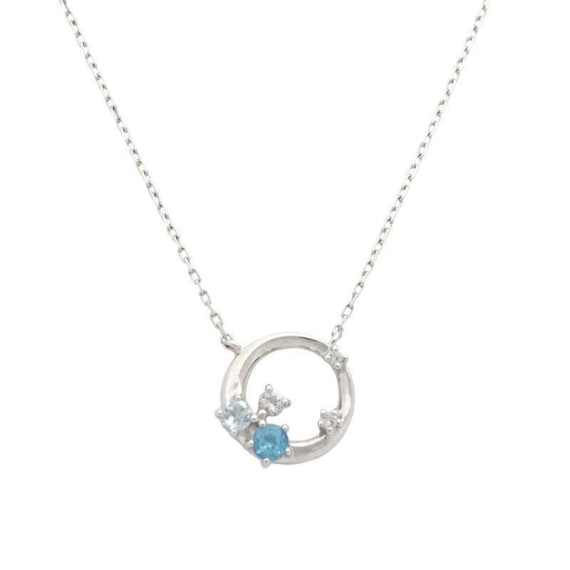 ネックレス レディース サークルモチーフ ネックレス シルバー 祝い