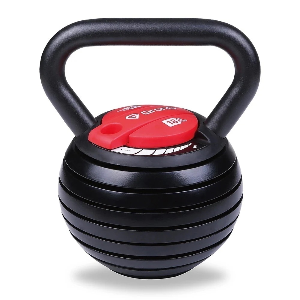 可変式 ケトルベル ダンベル 3.6kg～18kg トレーニングマニュアル付き(島袋好一トレーナー監修)