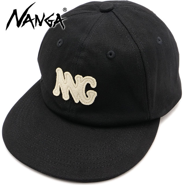 キャンバスNNGロゴキャップ [N2502-3A204A] CANVAS NNG LOGO CAP メンズ・レディース 帽子 フリーサイズ アウトドア BLK 正規取扱店
