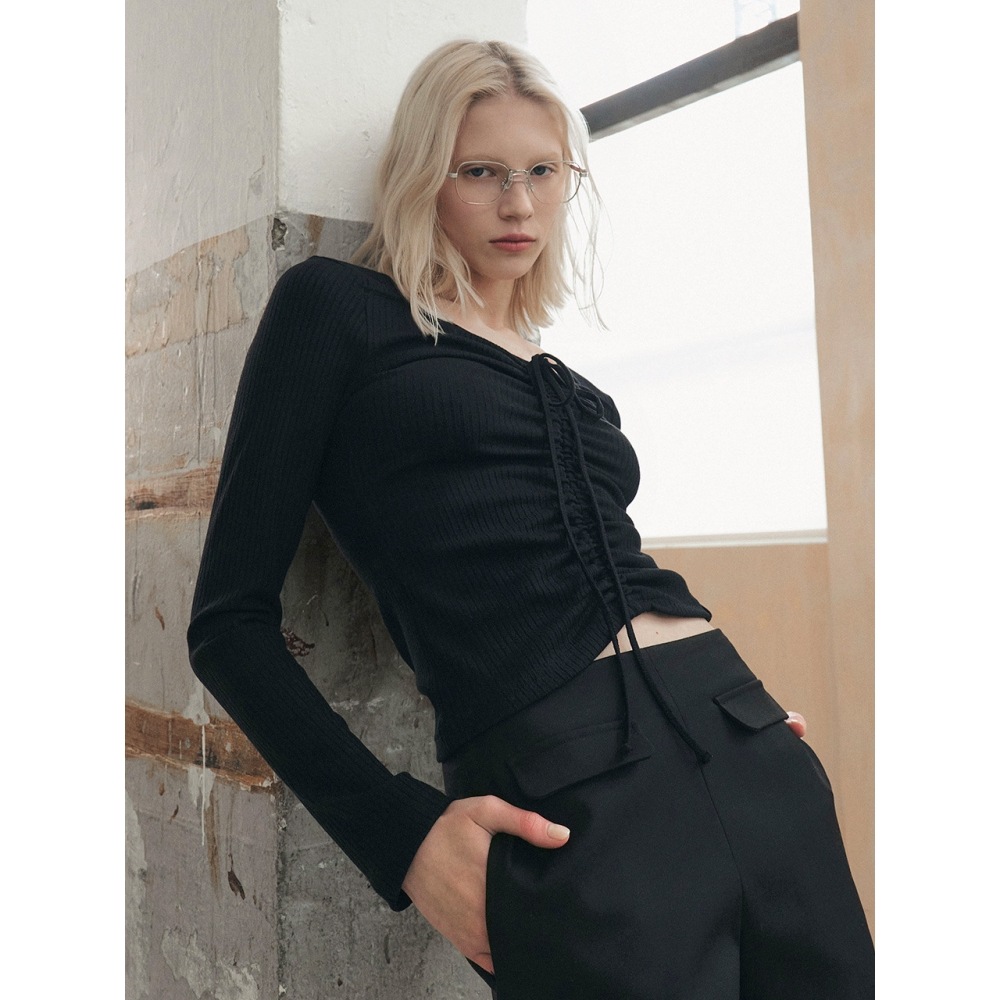 シティブリーズシャーリングリボン Tシャツブラック