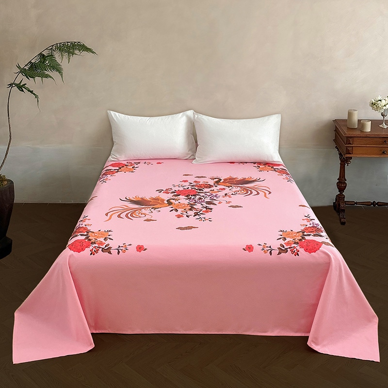 厚くなったベッドシートシングルピースコットンオールドコースクロスオールドシャンガイオールドナショナルプリントノスタルジックドーミトリーレトロベッドシートギフトボックス