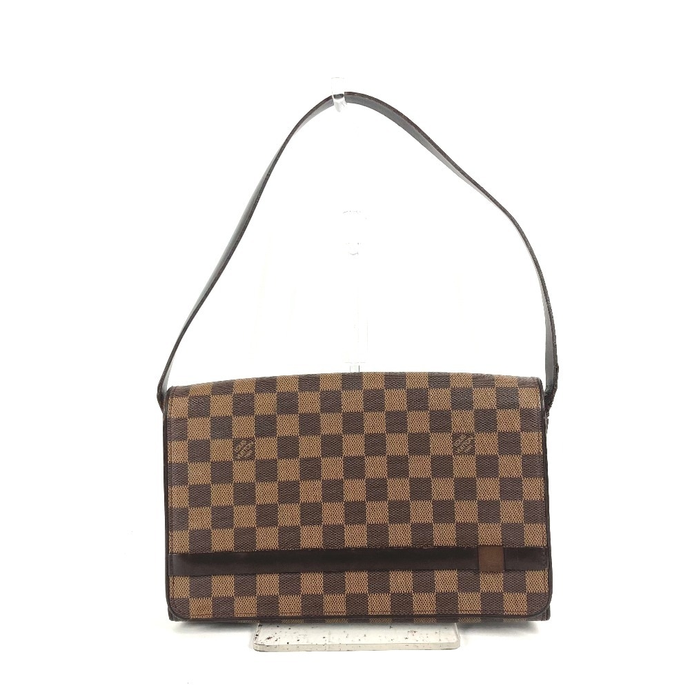 ショルダーバッグ N51160 トライベッカ・ロン ダミエ カバン 肩掛け フラップ ダミエキャンバス エベヌ ブラウン