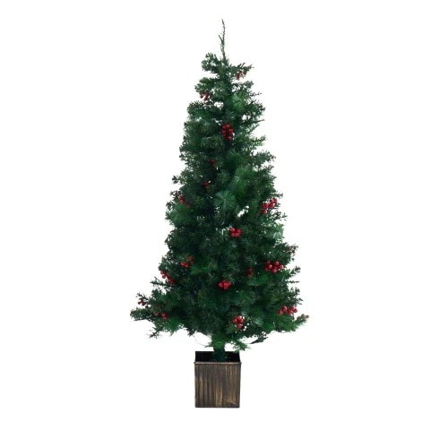 クリスマスツリー 北欧 おしゃれ 120cm-150cm LED リアルツリー 赤い実付き 豊富な枝数 クラシックタイプ クリスマス