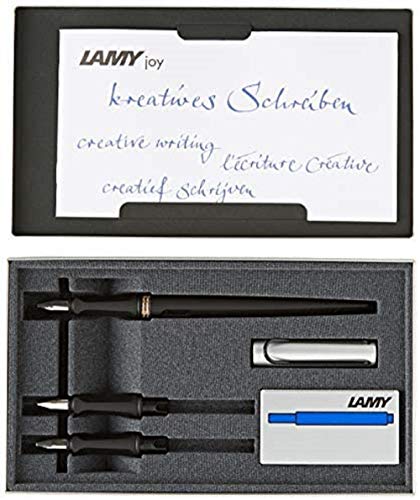 LAMY 万年筆 ジョイ joy-AL カリグラフィセット 1.1mm/1.5mm/1.9mm スチ