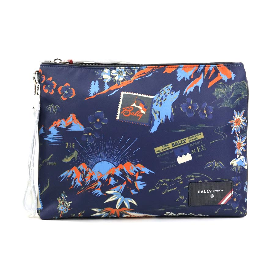 バリー BALLY クラッチバッグ ナイロン ネイビー系 ユニセックス 56142g 17,100円