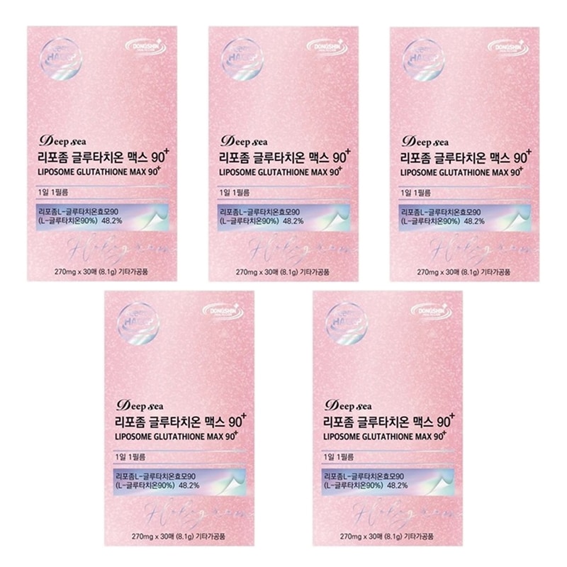 ドンシンヘルスケア リポソームグルタチオンフィルムサプリメント レモン味（1箱30枚入り）×5箱セット