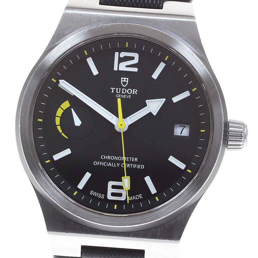 チュードル TUDOR 91210N ノース フラッグ パワーリザーブ デイト 自動巻き メンズ 箱保証書付き_826999【中古】