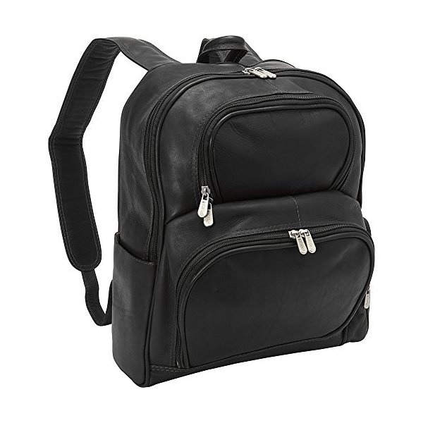 Piel Leather Half-Moon Laptop Backpack， Black， One Size 並行輸入品