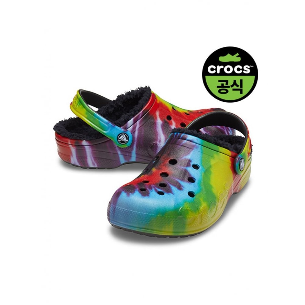 Crocs 大人用 BAYA 裏地付きタイダイグラフィッククロッグマグ