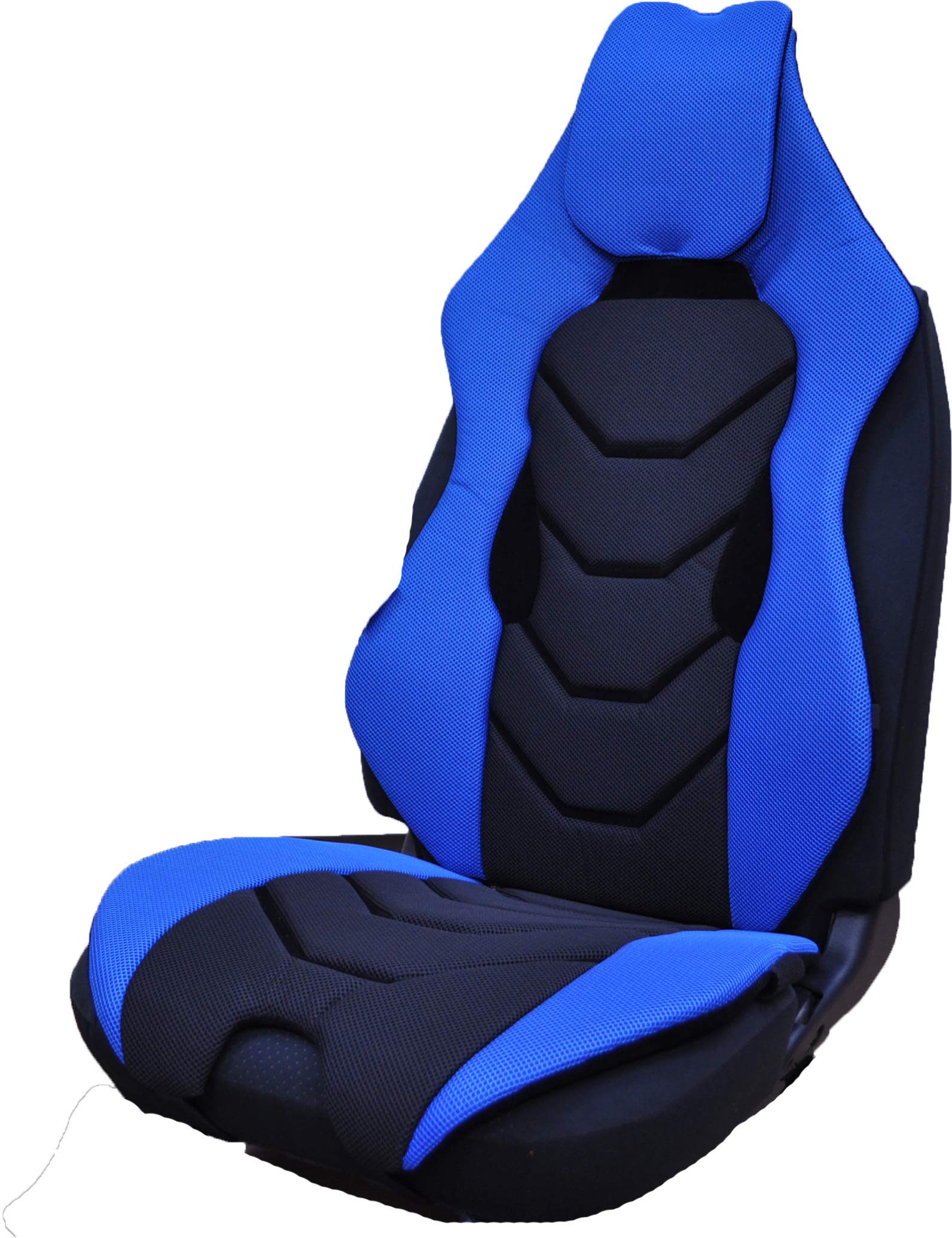 トリコローレエクスチェンジ ドライビングサポートクッション 汎用 メッシュ フロント 1席分 前席 運転席 助手席 圧力分散 未来シート ブルー x ブラック 青×黒 ツートン [ 94703