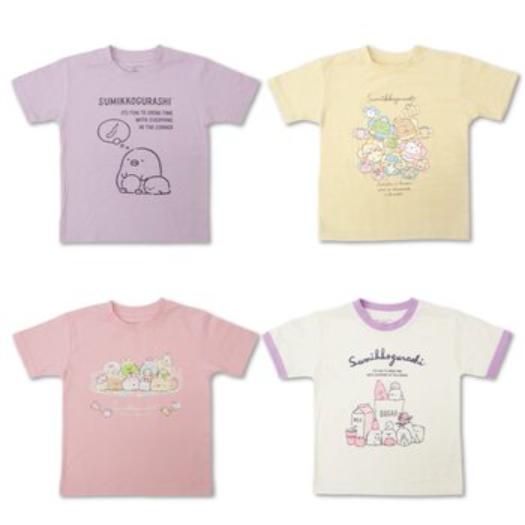 【倉庫直送】すみっこぐらし キッズ 半袖 4枚セット x 2個セット