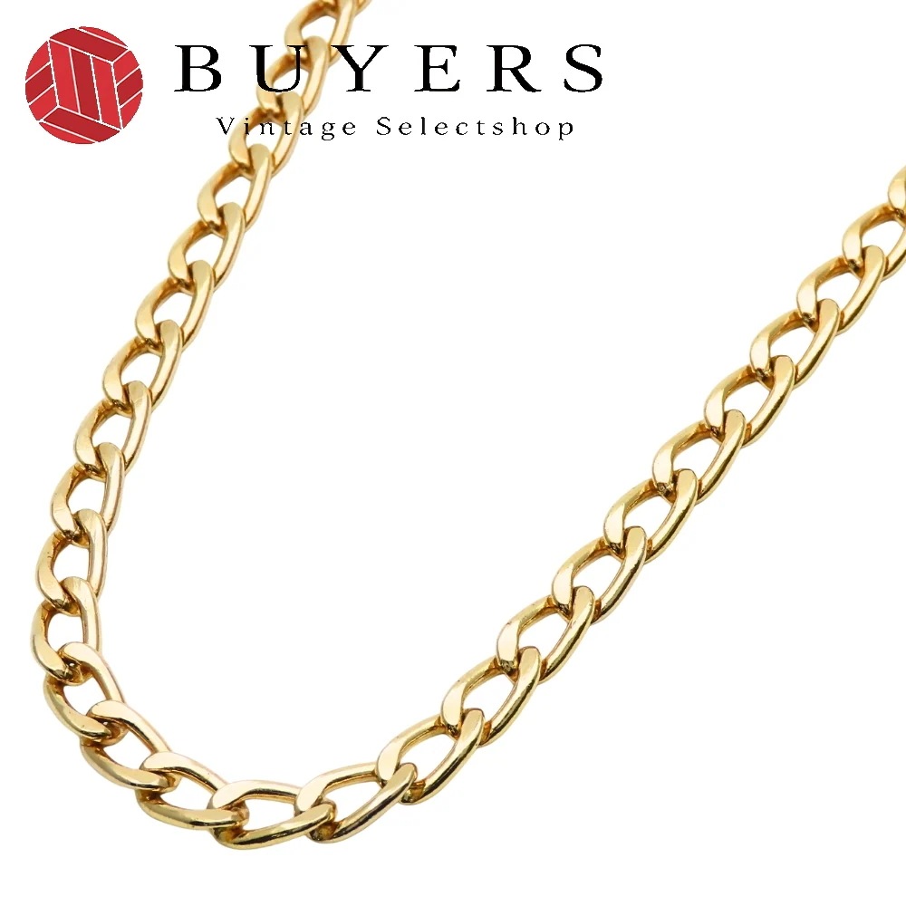 中古 ネックレス ロングチェーン メタル ゴールド GP アクセサリー メッキ レディース 女性