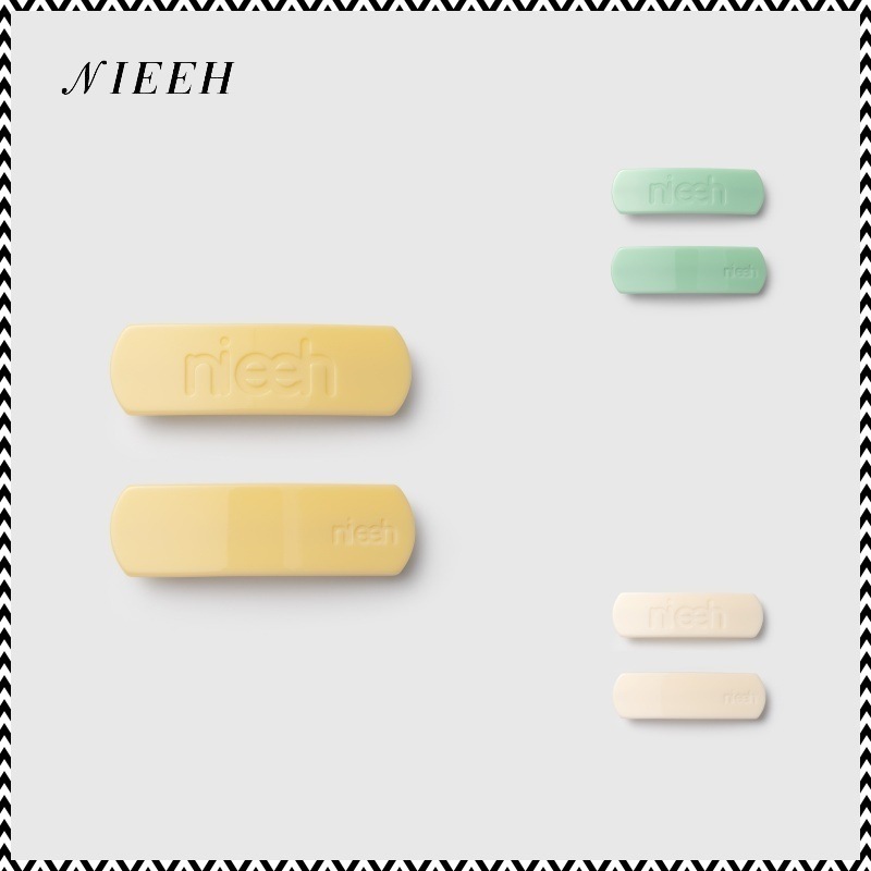 NIEEH LOGO ACRYLIC CLIP HAIR PIN SET