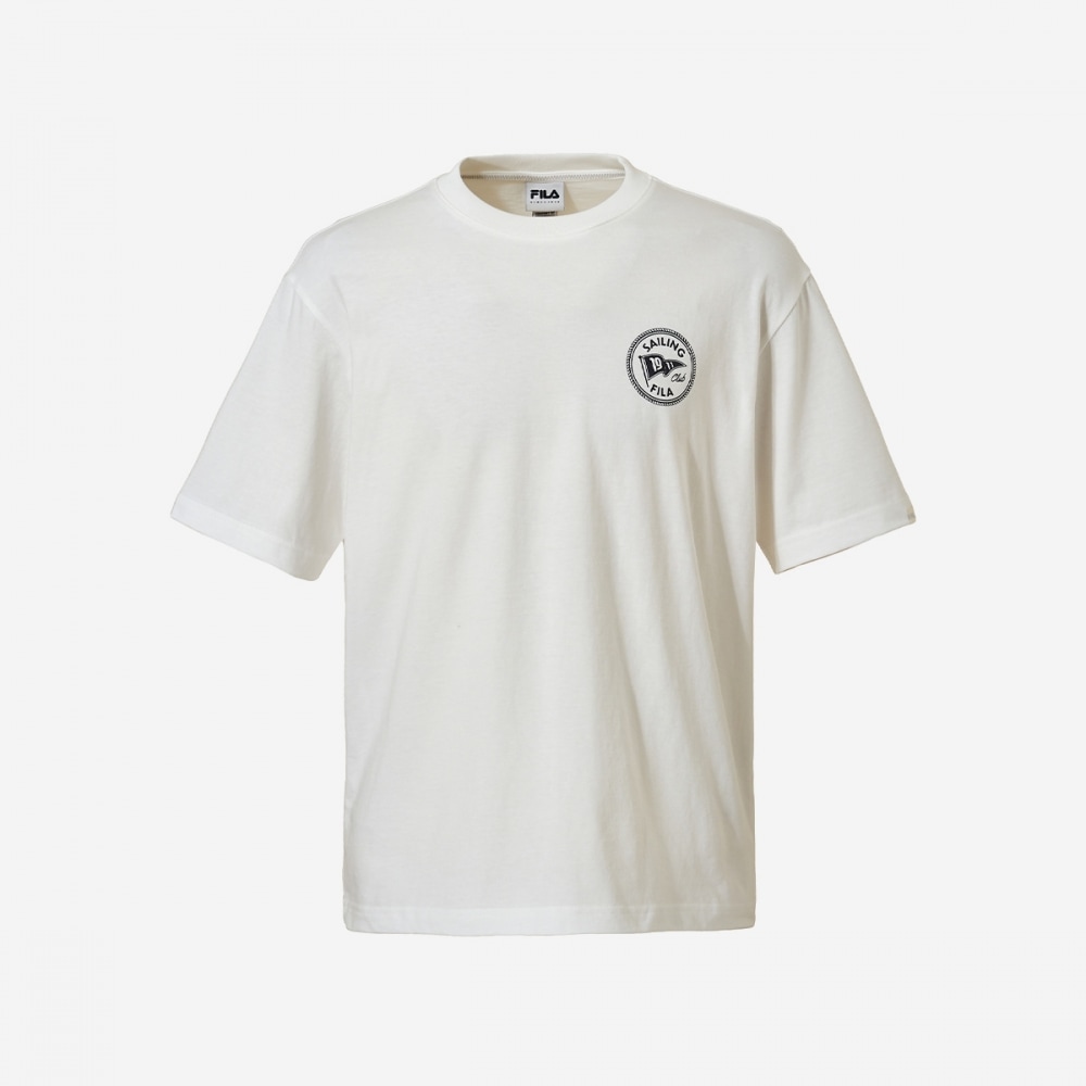 フィラセーリングフラッググラフィックショートスリーブ T シャツ FS2RSH2119X-OWH