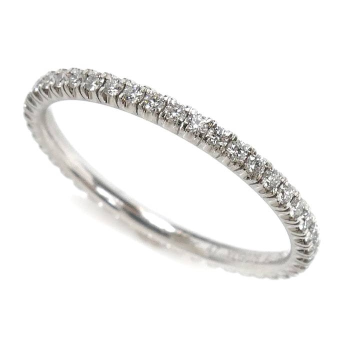 CARTIER カルティエ K18WG ホワイトゴールド エタンセル ドゥ カルティエ フルエタニティ リング・指輪 B4210447 ダイヤモンド 7号 47 1.1g レディース 中古 美品