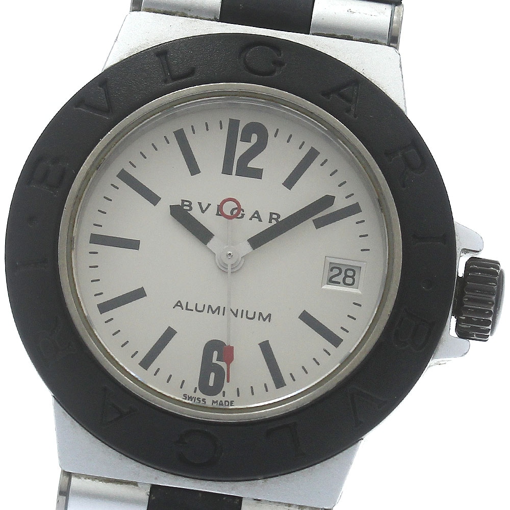 ブルガリ BVLGARI AL29TA アルミニウム デイト クォーツ レディース _878397【中古】
