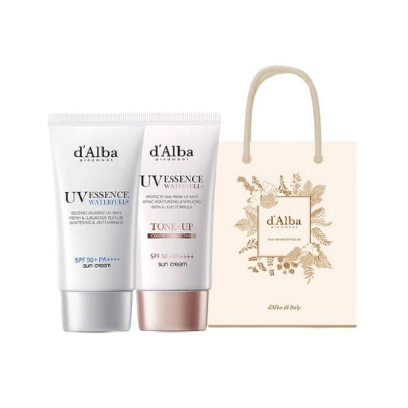 ウォータープル エッセンス サンクリーム SPF50 + PA +++ 50ml + ウォータープル トーンアップ サンクリーム SPF50 + PA ++ 50ml + ギフトバッグ