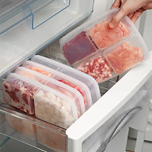 冷凍肉収納ボックス 冷蔵保存ボックス 食品ボックス たまねぎとしょうがの下ごしらえ野菜おかず冷凍鮮度保持ボックス 保存ボックス 整理収納ケース果物のストックケース冷蔵庫透明保存容器野菜のストック保存容