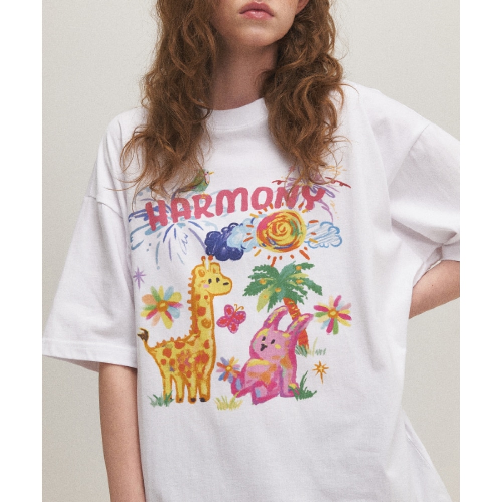 CPGN スタジオ DTP ハーモニー・トゥギャザーショートスリーブ T シャツホワイト