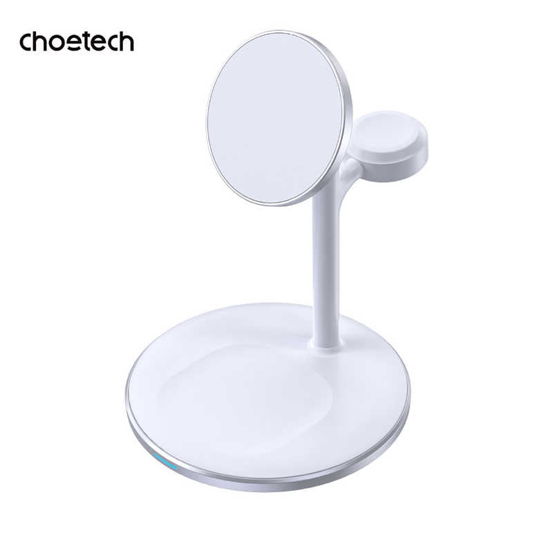 CHOETECH　3-in-1 磁気ワイヤレス急速充電器 ホワイト　T585-F-V12