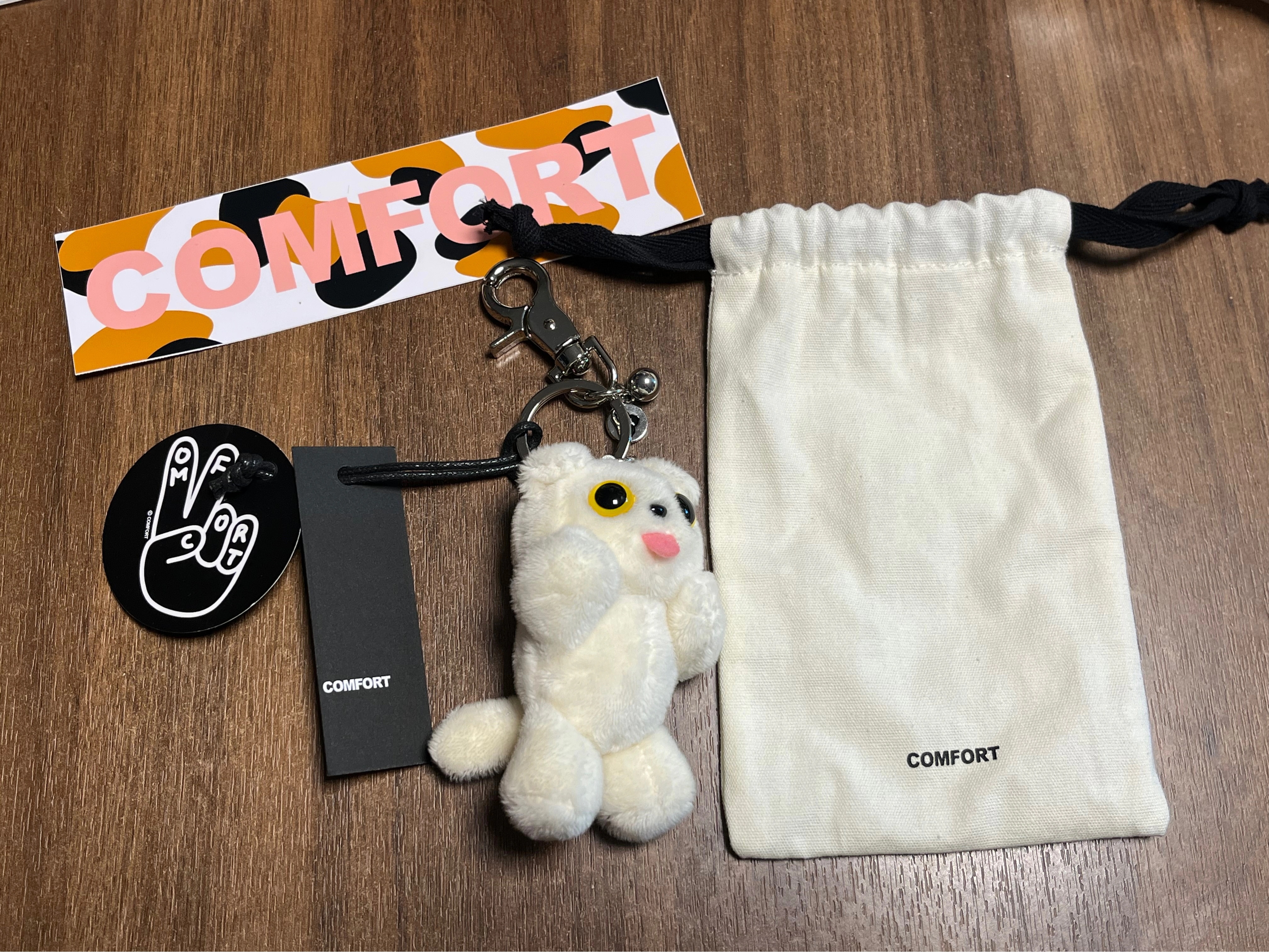 COMFORT MUNK KEY RING ivory 韓国正規品　入手困難品 再入荷予定』『WEB/一部店舗限定』COMFORT MUNK Key Ring