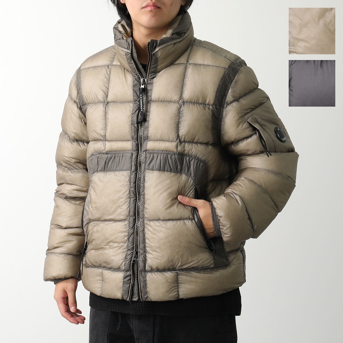 C.P.COMPANY シーピーカンパニー ダウンジャケット D.D. Shell Lens 17CMOW216A 006099A メンズ ナイロン スタンドカラー カラー2色