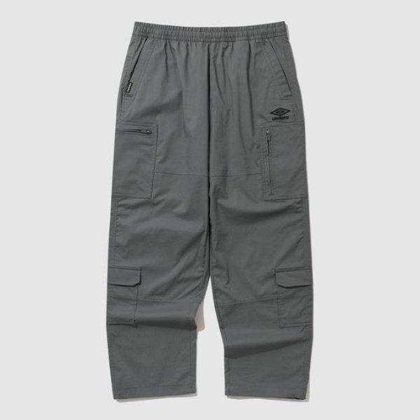 パンツ JQS UQ123CPT25-MCH カジュアル スパン カーゴ ストレート パンツ / H.CHARCOAL