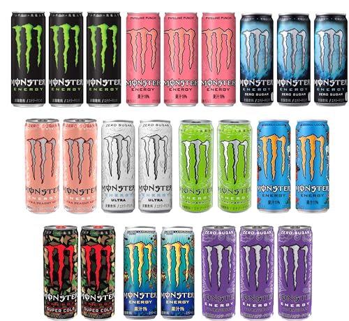 【Amazon.co.jp限定】 アサヒ飲料 モンスター 10種アソートセット 24本 2024SS [エナジードリンク]