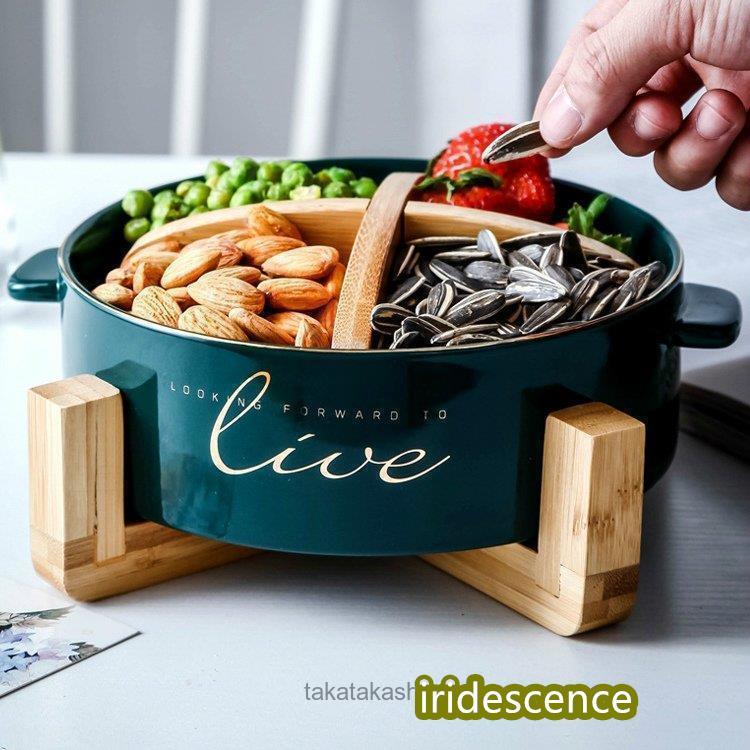 食器 キッチン雑貨 カトラリー お皿 プレート ギフト プレゼント ラウンド 丸型 トレー 仕切り付き フルーツ お菓子 ナッツ アフタヌーンティー