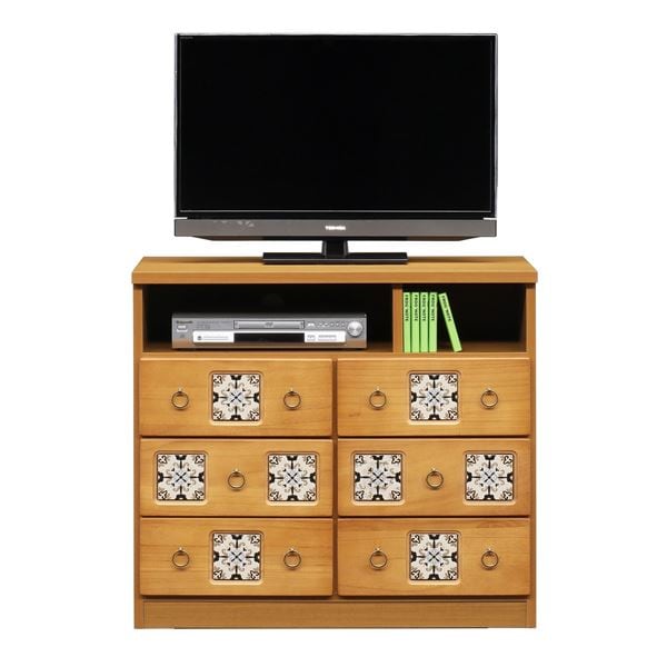 日本製 天然木 ミドル ＴＶ台 60cm幅 ナチュラル 完成品 TVボード テレビ台 テレビボード リビングボード リビング収納