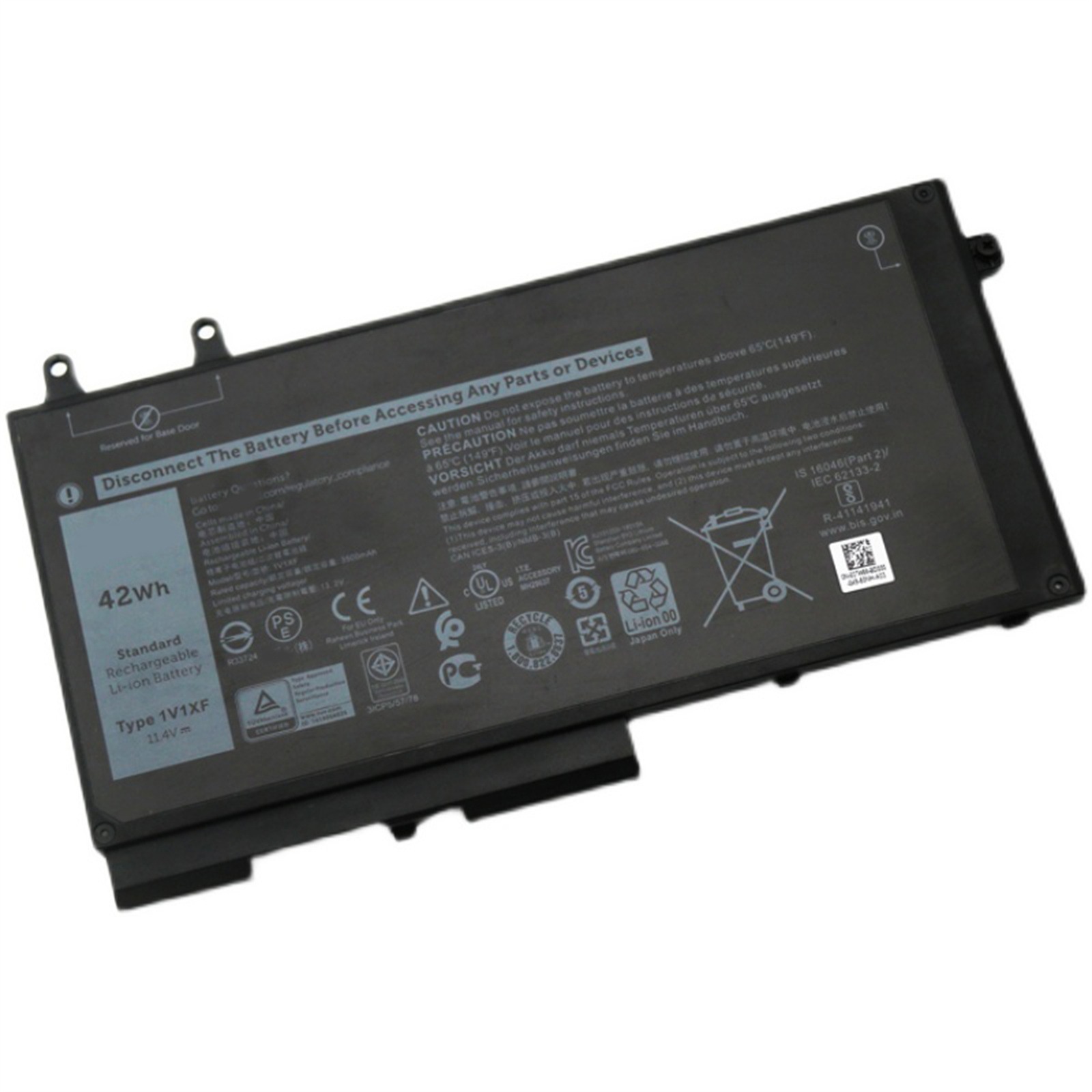 1V1XF 電池・DELLノートパソコン互換 42Wh/3500mAh 5400 5500 5401 5511 5410 5510 3550 3540 1V1XF 交換用のバッテリー dc909-A7