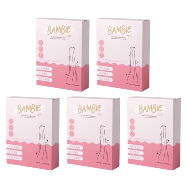 BAMBIE Diet Supplements 1 Pack/10 Capsules x 5 Boxes