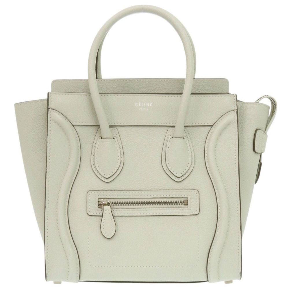 新品同様 ラゲージ マイクロショッパー ハンドバッグ レザー ライトグリーン 0647【中古】 レディース