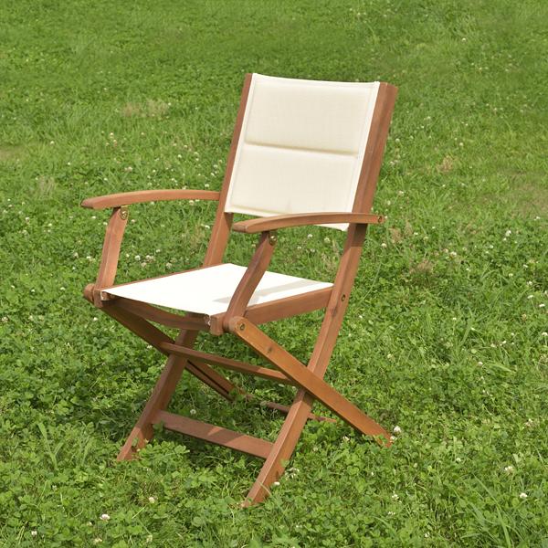 ガーデンチェア 折りたたみ 折畳み 椅子 イス 庭 テラス ベランダ 屋上 屋外 おしゃれ ナチュラル カントリー デザイン シンプル 北欧 ひじ掛け 肘付き