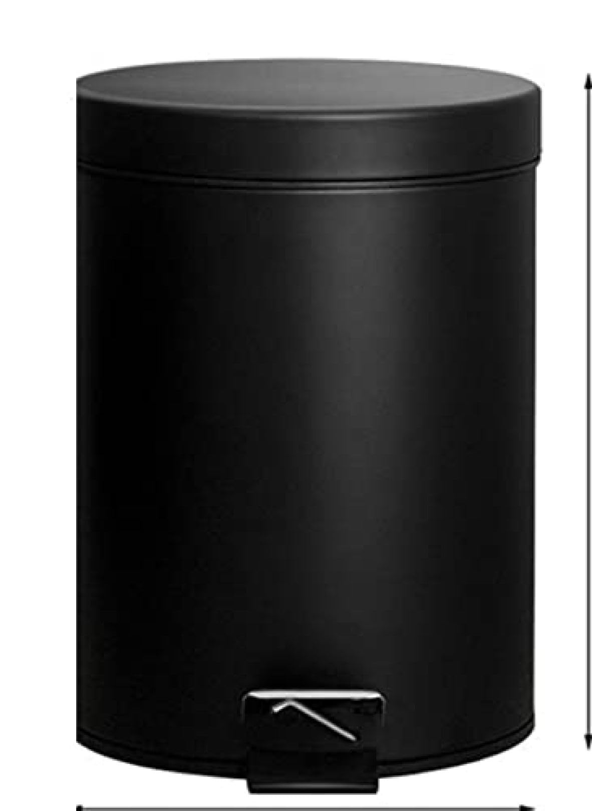 ゴミ箱塵箱 ごみ箱垃圾桶 5リットルの静かなフットペダルスローダウンゴミ箱蓋付きのキッチンバスルームリビングルームオフィスのトイレのゴミ箱 キッチンゴミ箱 寝室 オフィス デスク下 (Color :