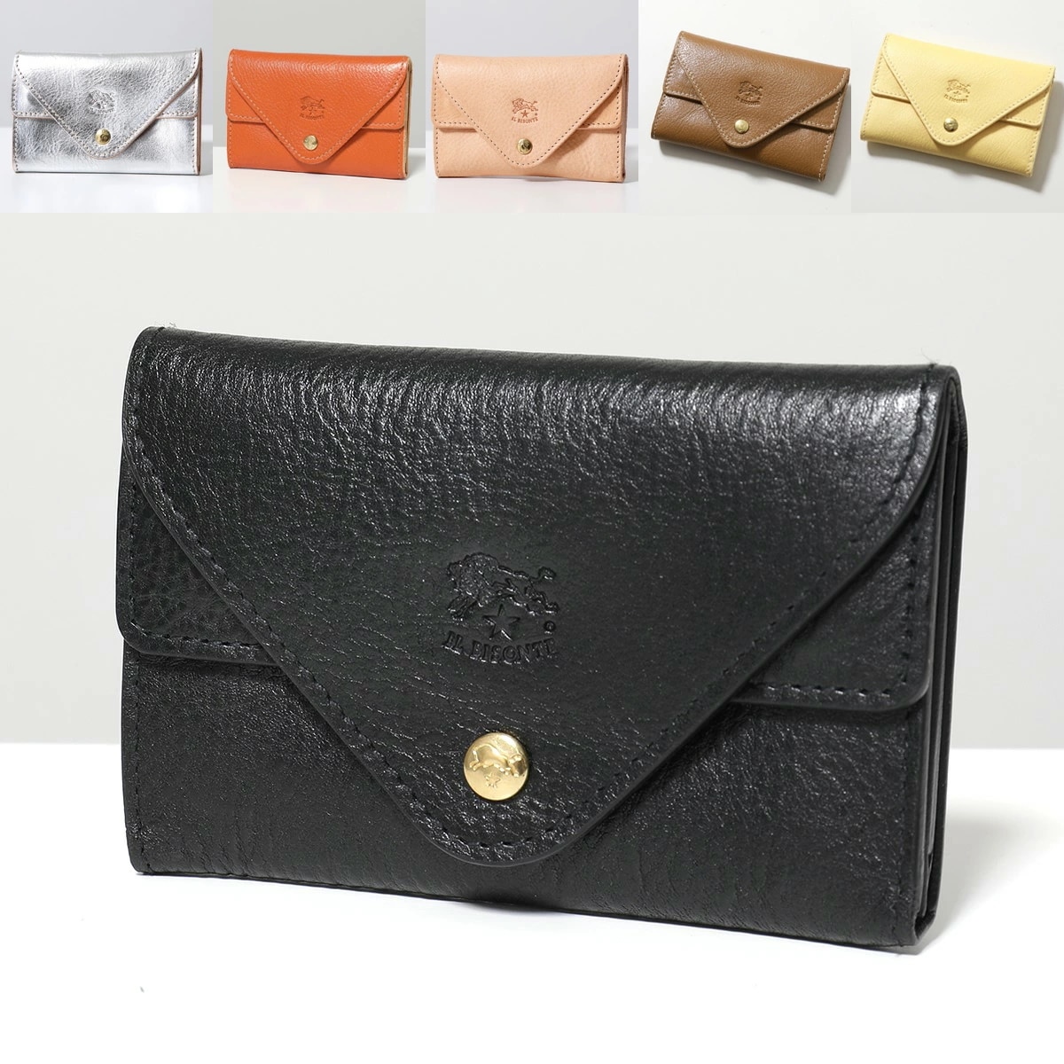 IL BISONTE イルビゾンテ カードケース SCC039 54_1_54172309193 レディース メンズ レザー コインケース 小銭入れ ミニ財布 パスケース カラー10色