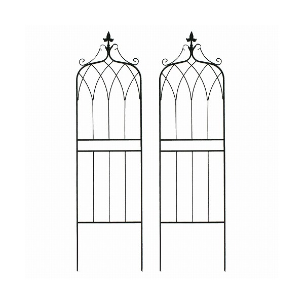 住まいスタイル アイアンフェンス ドレープ ロータイプ 2枚組 ブラック IF-DR028-2P-BLK メーカー直送