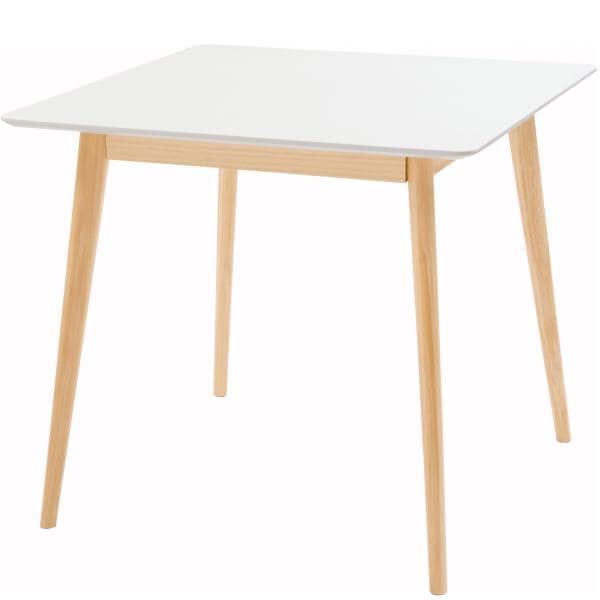 ダイニングテーブル 2人用 机 木製 ナチュラルモダン おしゃれ 80cm正方形 食卓 天然木パイン材 天然木 デスク