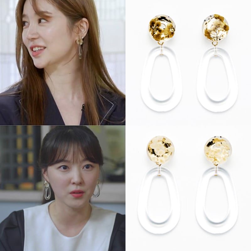 [ピョンストランユンウネあいつがチョウリ着用] FLOWER ACRYLIC RING EARING/デイリーリング/ 人気ジュエリー /韓国ファッションジュエリー /韓国の人気アクセサリー/韓国