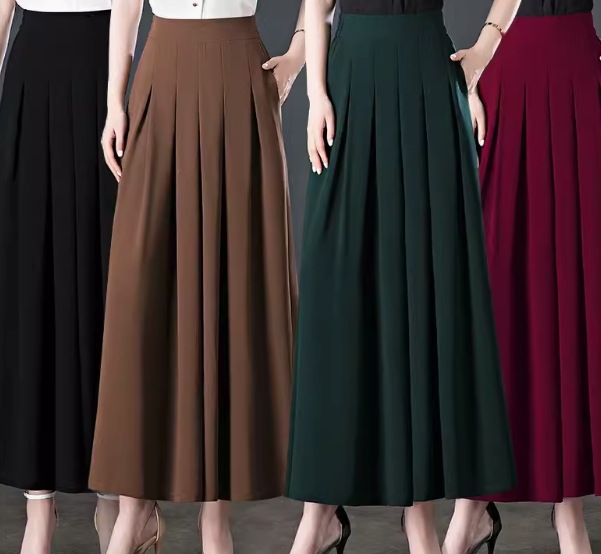 パンツ ワイドレッグ ハイウエスト 2024 キュロット カジュアル 女性用 5,981円