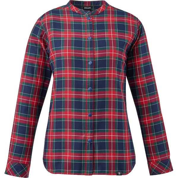 MILLET ミレー THERMO CHECK STAND SHIRT LS W アウトドア 襟付きシャツウィメンズ MIV03149-N0335 レディース 長袖