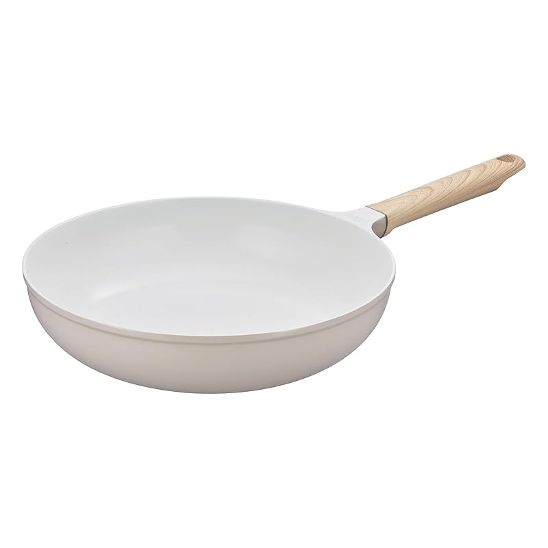 サーモス セラプロテクトコートシリーズ フライパン 28cm グレージュ IHガス火対応 高耐久性 セラミックコーティング ダイキャスト製法 PFOA PFOS不使用 木目調ハンドル 料理が映える白 5,967円